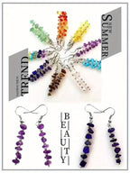Boho Gemstone Drop Earrings in Many Stones