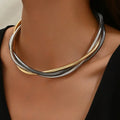Vintage-Style Thick Layered Necklace
