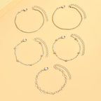 Thin Chain Bracelet Set in Three Styles