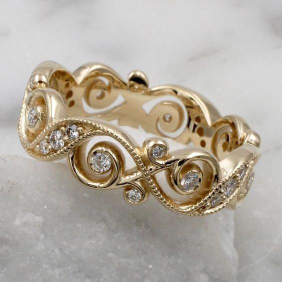 Vintage-Style Elven-Inspired Zirconia Ring