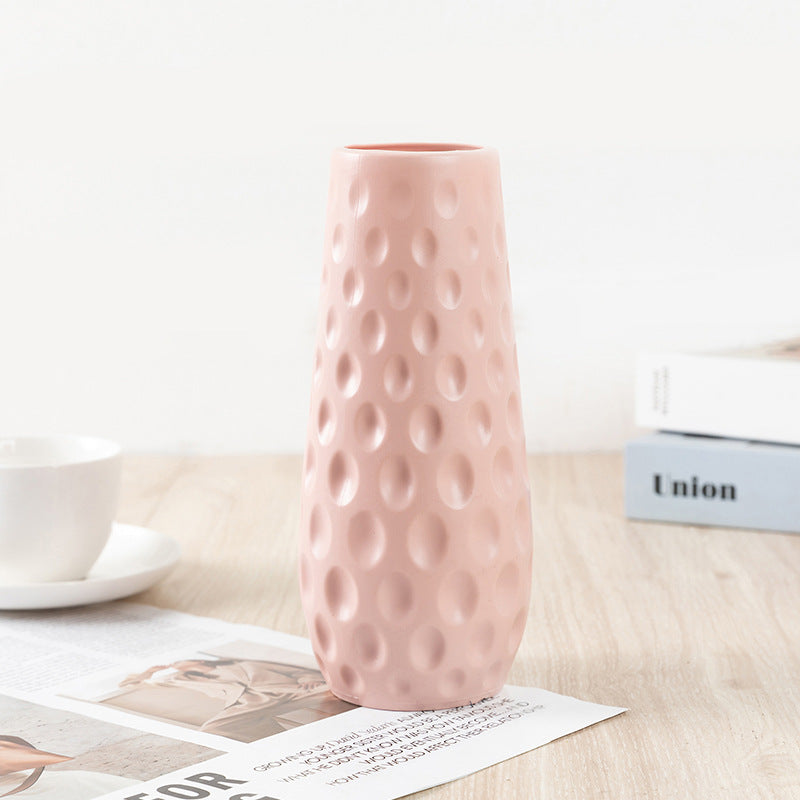 Nordic Style Plastic Decorative Vase – Break-Resistant, Lightweight, Multiple Colours