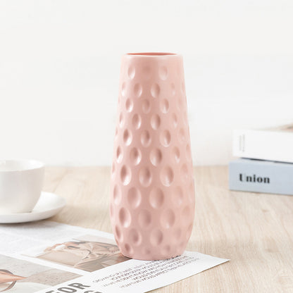 Nordic Style Plastic Decorative Vase – Break-Resistant, Lightweight, Multiple Colours