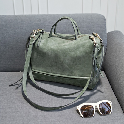 PU leren motorfiets tas voor dames met rits