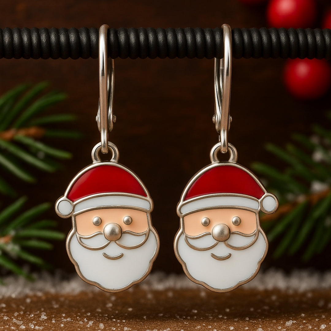 Handbeschilderde kerstmanoorbellen met email