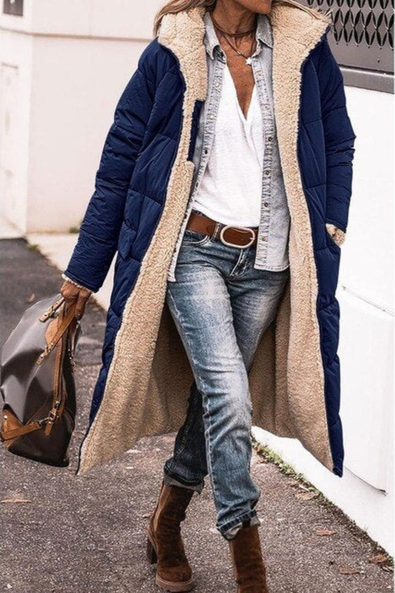 Reversible Winter Coat with Two Looks in One Warm Layer