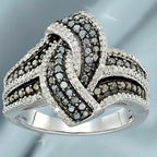 Black Infinity Pavé Ring