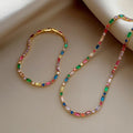 Colourful Crystal Necklace and Bracelet Pack