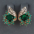 Oorbellen met bladcluster