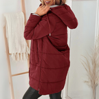 Hooded Down Filled Puffer Jacket for Cold Weather Days