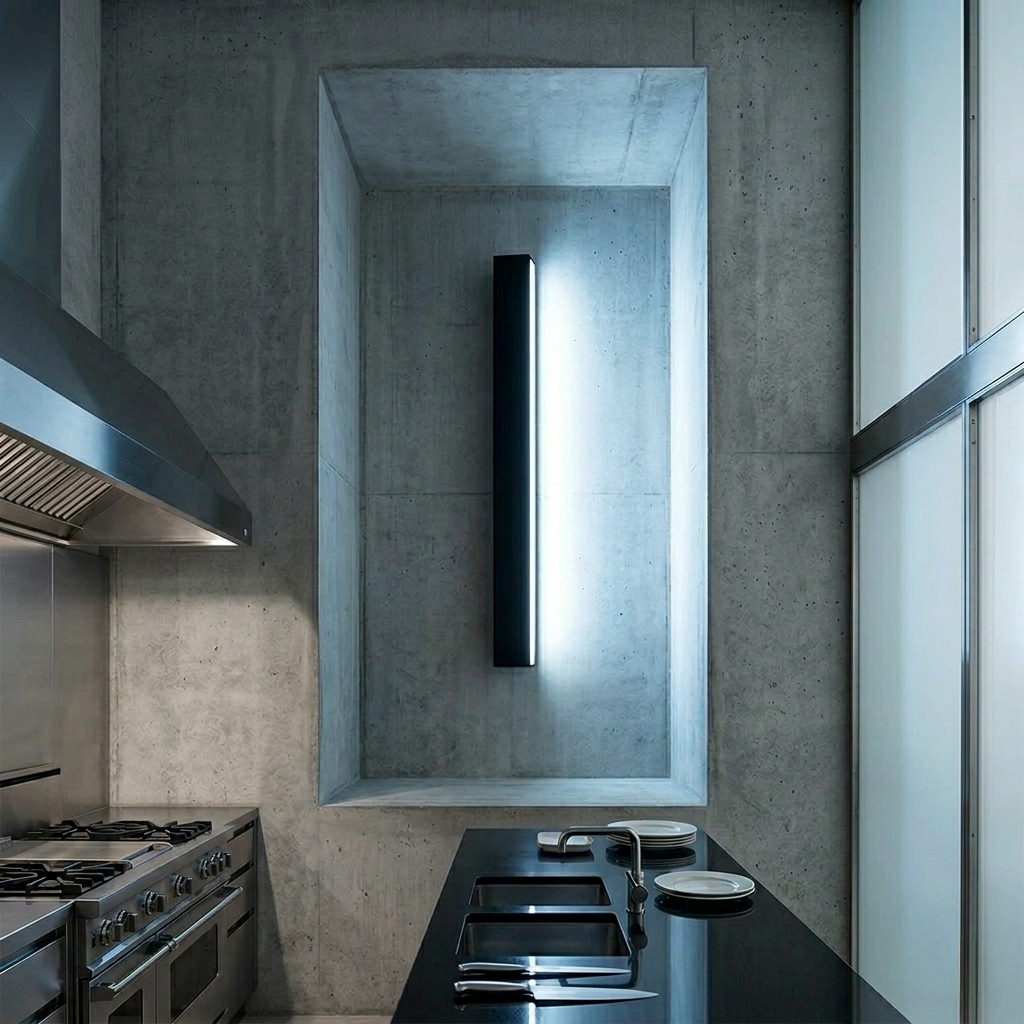 Modern Linear Architectural Wall Sconce - Sleek Outdoor & Indoor Strip Light