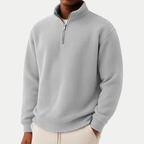 Quarter Zip Knit Jumper with a Soft and Breathable Finish