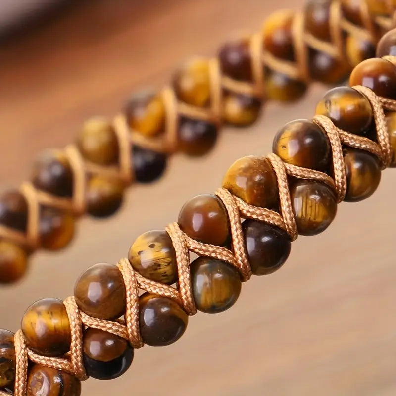 Tijgeroog-kralenarmband