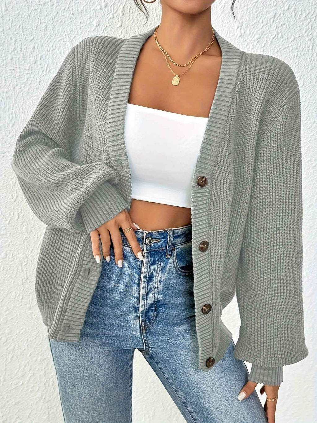 Longline Draped Cardigan for Layering Over Dresses