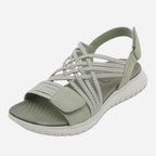 Woven Strappy Flat Sandals