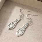 Vintage-Style Silver-Tone Spoon Earrings