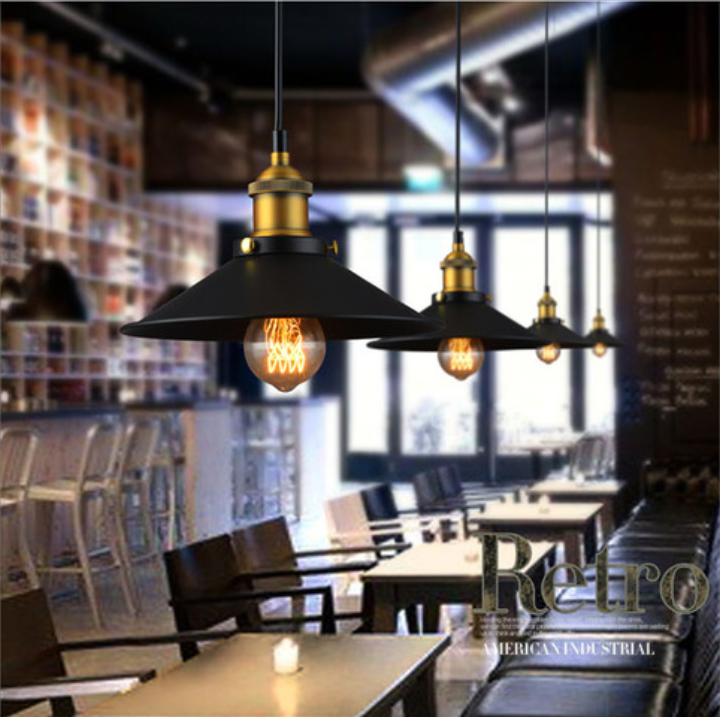 Industrial Pendant Light – Vintage Iron Ceiling Lamp for Kitchen, Dining & Hallway