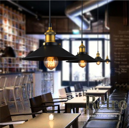 Industrial Pendant Light – Vintage Iron Ceiling Lamp for Kitchen, Dining & Hallway