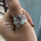 Bee Gemstone Spinner Ring