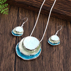 Bohemian drielaagse emaille sieradenset