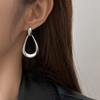 Polished Teardrop Dangle Earrings