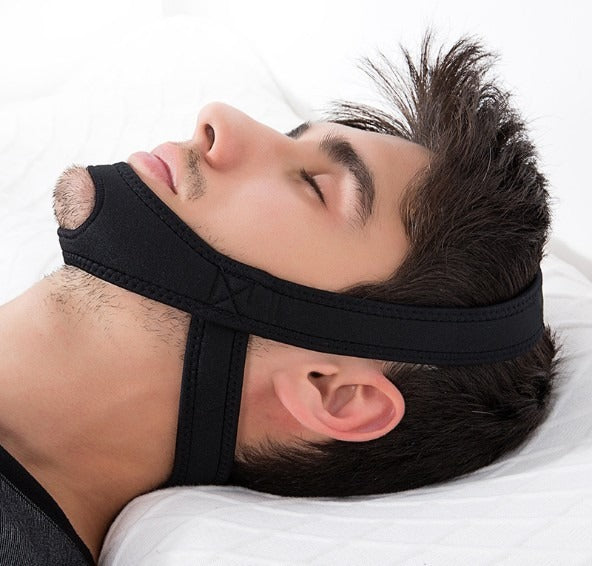 Adjustable Anti-Snoring Chin Strap – Jaw Support Sleep Aid