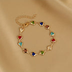 Candy-Coloured Heart Bracelet