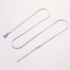 Stainless Steel Snake Chain Necklace in Three Lengths