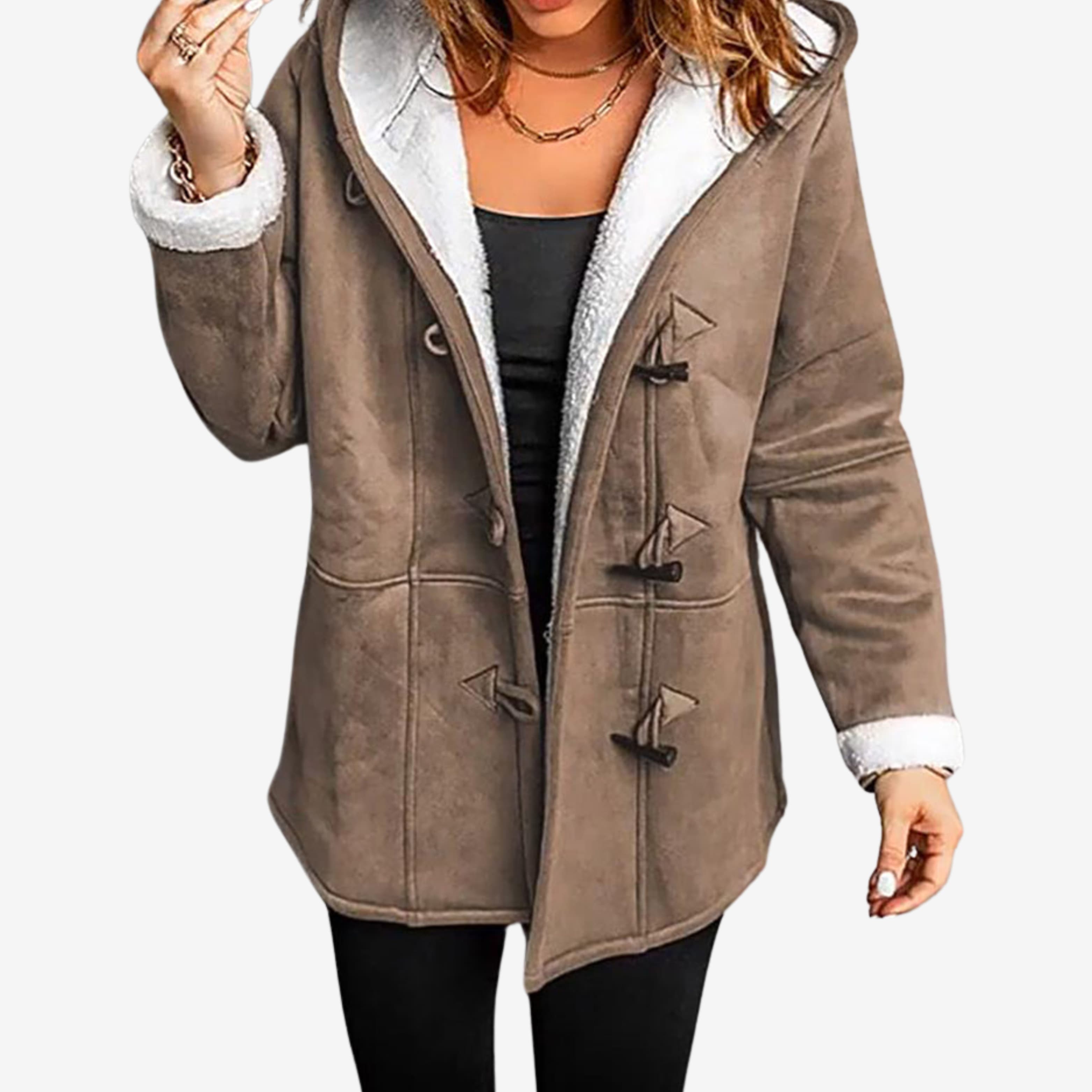 Water Repellent Fleece Lined Jacket with Button Front