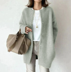 Open-Front Cardigan with a Loose Throw-On Silhouette