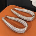 Cubic Synthetic Zirconia Hoop Earrings in Six Styles