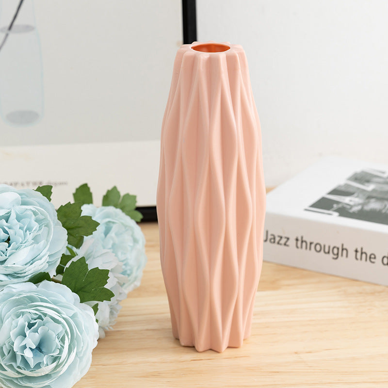 Nordic Style Plastic Decorative Vase – Break-Resistant, Lightweight, Multiple Colours