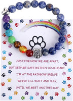 Rainbow Bridge Seven-Colour Bead Memorial Bracelet