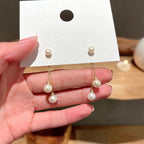 Small Pearl Dangle Earrings