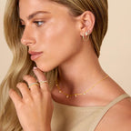 Gold-Tone Chain Ear Cuff Earrings