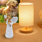 Dog Memorial Gift Set with Angel Figurine and Chakra Bracelet