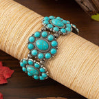 Vintage-Style Ethnic Turquoise Bracelet