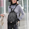 Elegant Soft Leather Backpack That Sits Evenly on Both Shoulders