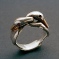 Vintage-Style Swan Neck Silver-Plated Ring