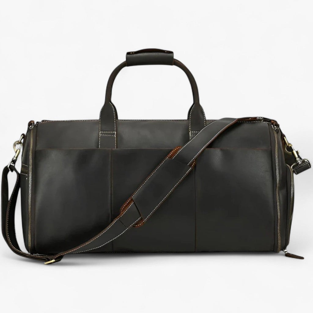Full-Grain Leather High-Quality Travel Holdall