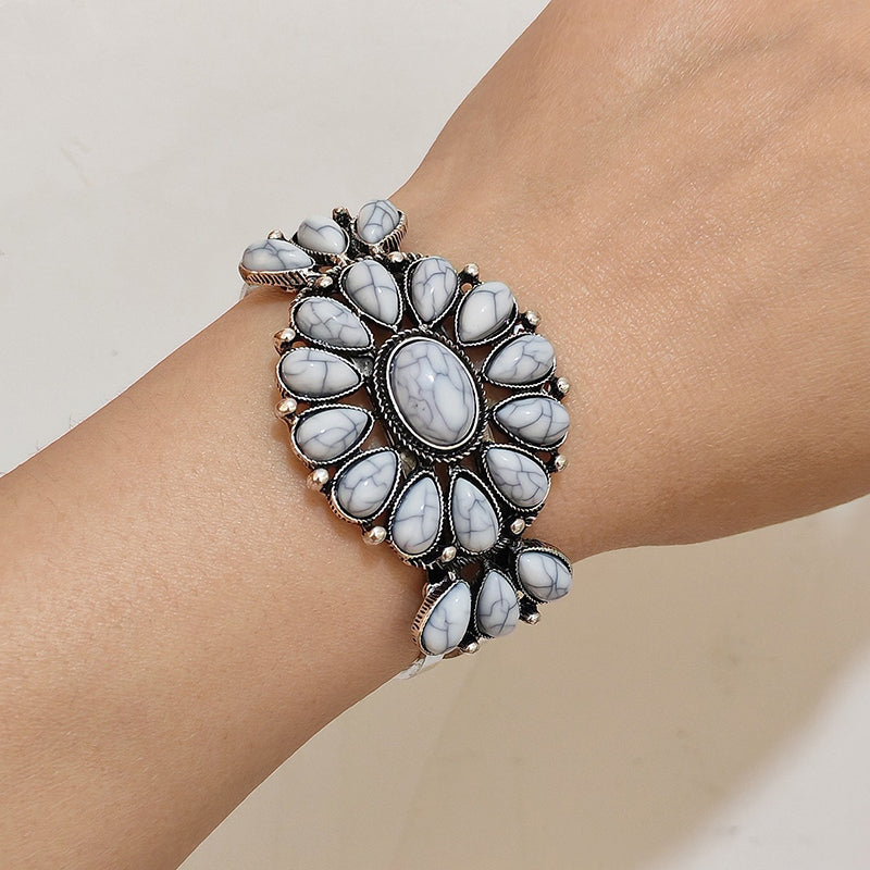 Vintage Bohemian Ethnic Turquoise-Look Bracelet