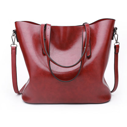 Minimalistische PU Shopper met Ritssluiting