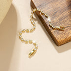 Zirconia Gold-Plated Tennis Bracelet