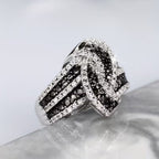 Black Infinity Pavé Ring