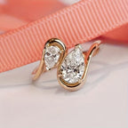 Dual Stone Bypass Ring