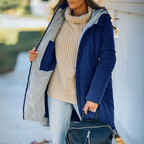 Hooded Down Filled Puffer Jacket for Cold Weather Days