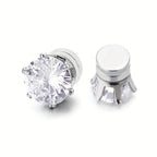 Sparkly Magnetic Clip-On Earrings in Three Sizes