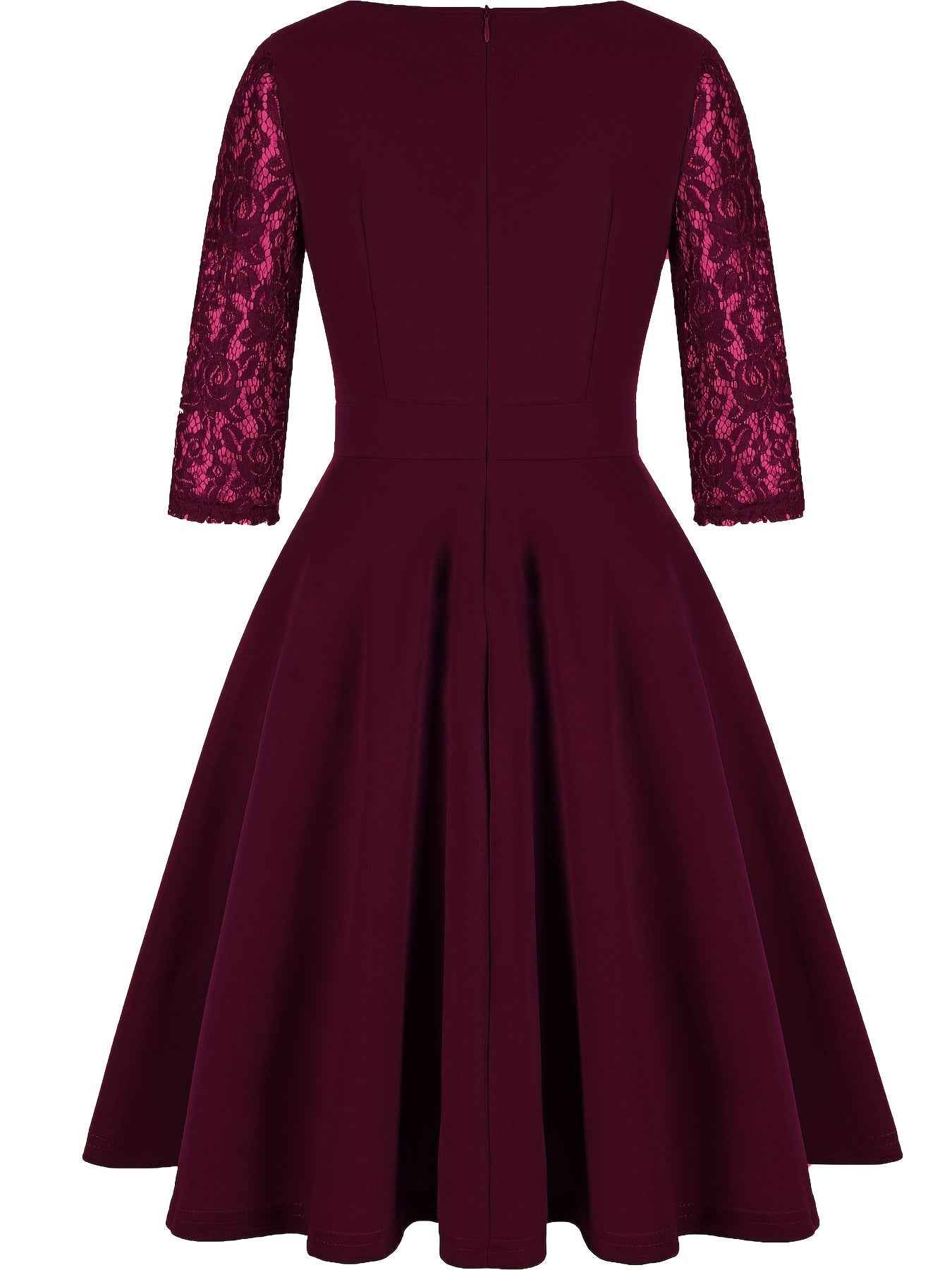 Lace Dress with Delicate Trims and a Flattering Soft Cut