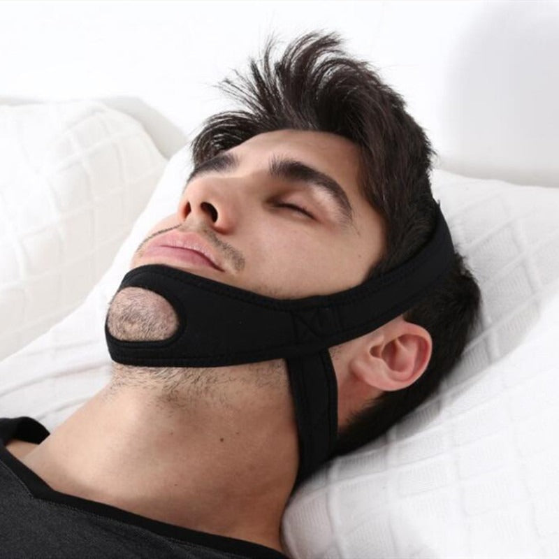 Adjustable Anti-Snoring Chin Strap – Jaw Support Sleep Aid
