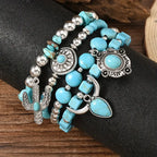 Western Boho Turquoise Bracelet Set