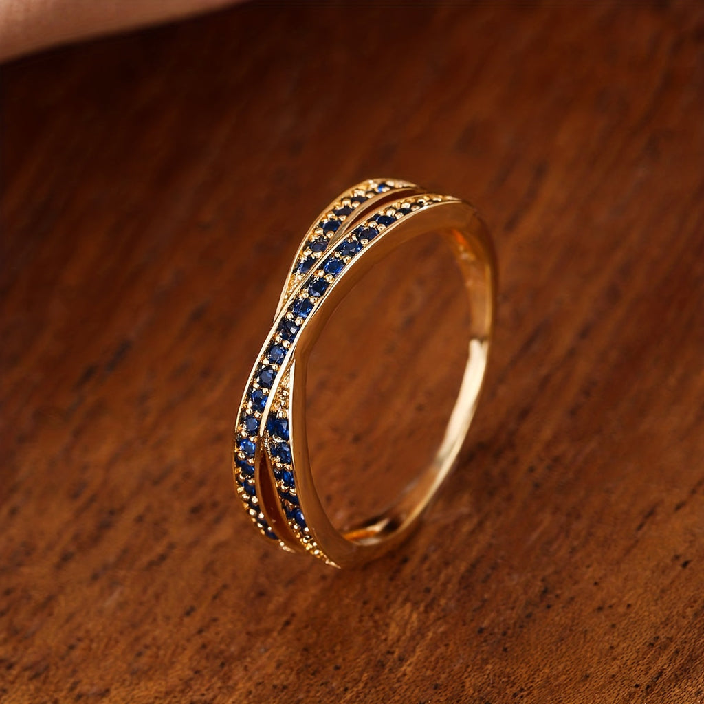 Cross Zirconia Ring